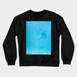 Pretty Woman Swimming Unterwater Crewneck Sweatshirt